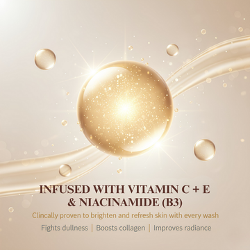 Vitamin C+E Super Bright Gel Face Wash | Sicilian Blood Orange & Niacinamide | Brightening & Anti-Acne Cleanser for All Skin Types