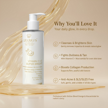 Vitamin C+E Super Bright Gel Face Wash | Sicilian Blood Orange & Niacinamide | Brightening & Anti-Acne Cleanser for All Skin Types