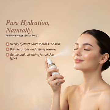 Rise Water Toner | Rice Water, Milk & Rose | Deep Cleansing & Hydrating Toner for All Skin Types