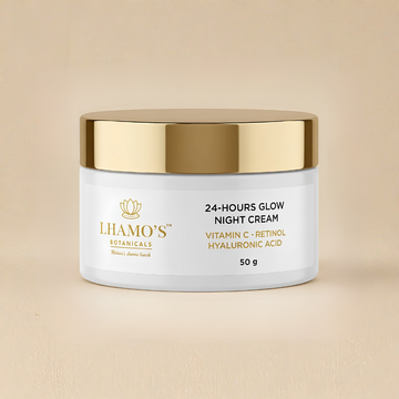 24-Hours Glow Night Cream | Vitamin C + Retinol + Hyaluronic Acid | Deep Hydration & Youthful Radiance for All Skin Types