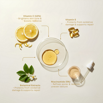 10% Vitamin C+E Super Bright Face Serum | 5% Niacinamide | Brightening & Hydrating Serum for All Skin Types